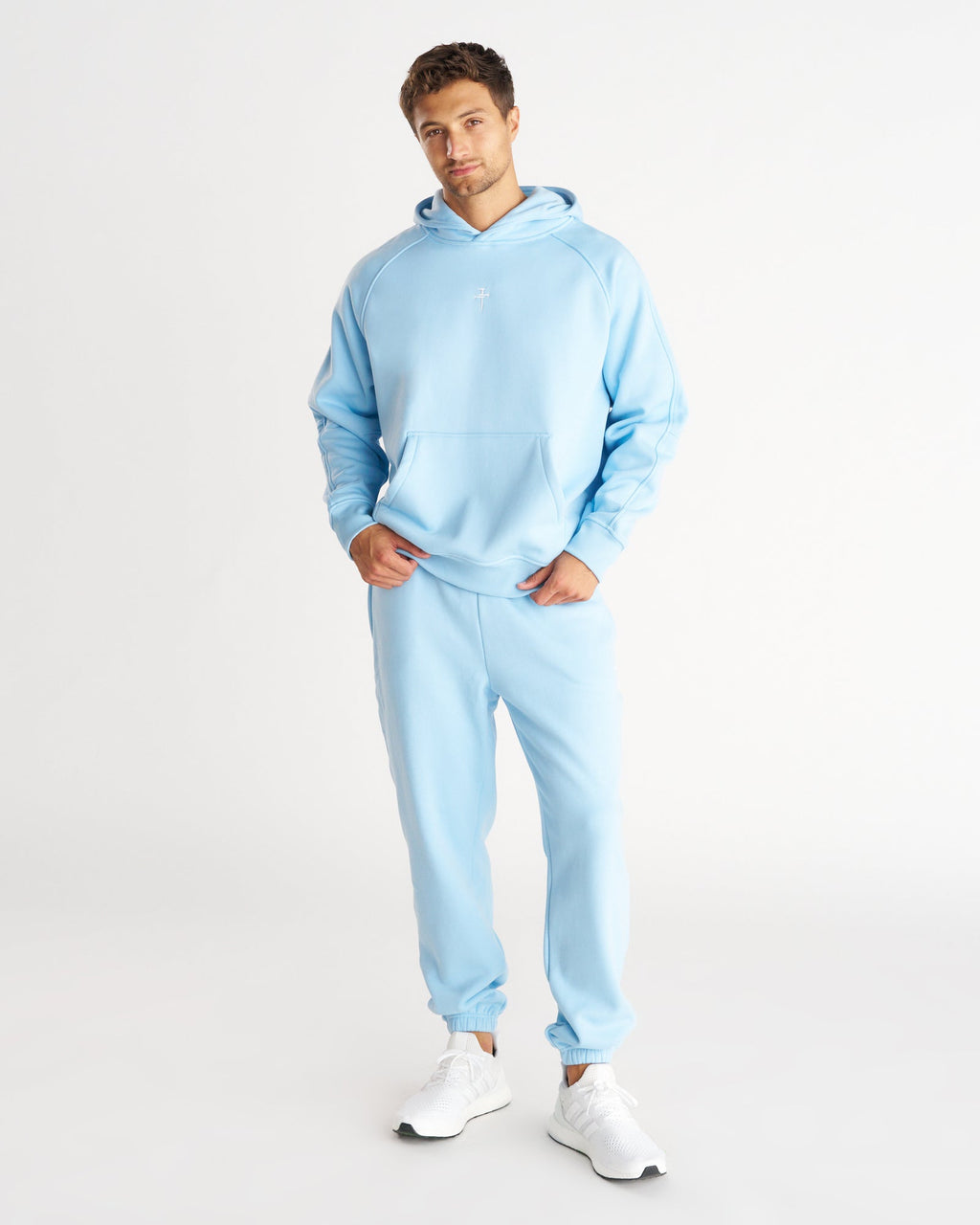 Signature Fleece Sweatpants - Sky Blue