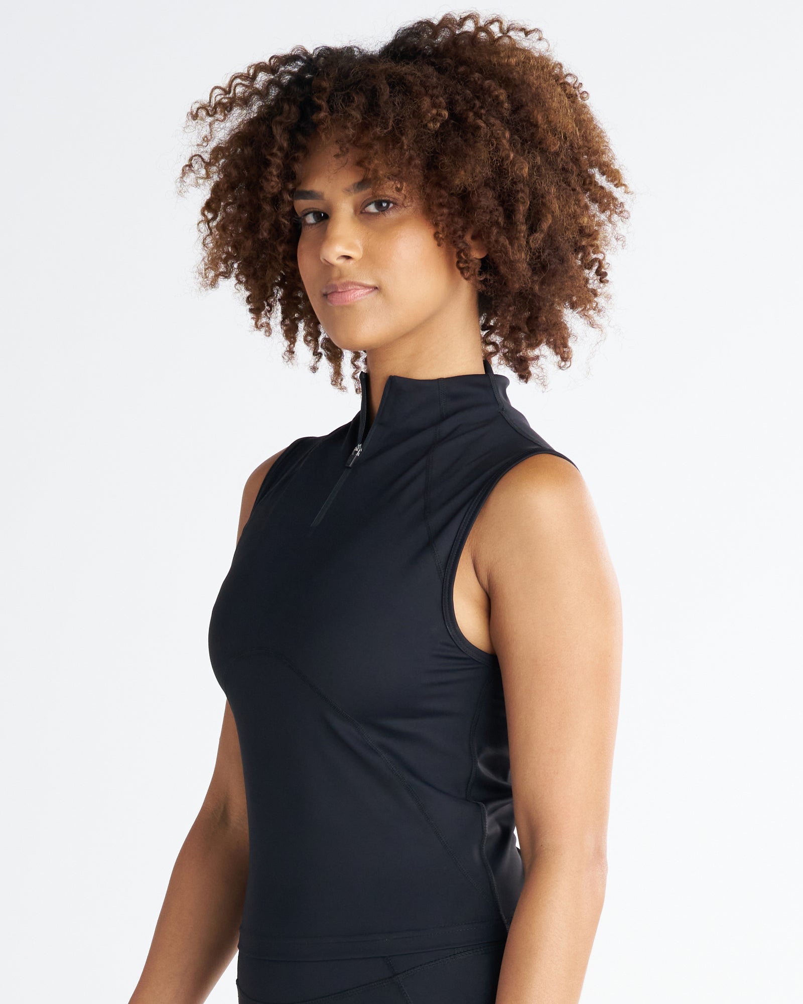 Endura-Train™ Quarter Zip Tank - Black