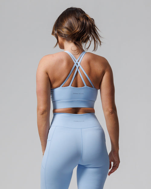 Crossback Sports Bra - Sky Blue
