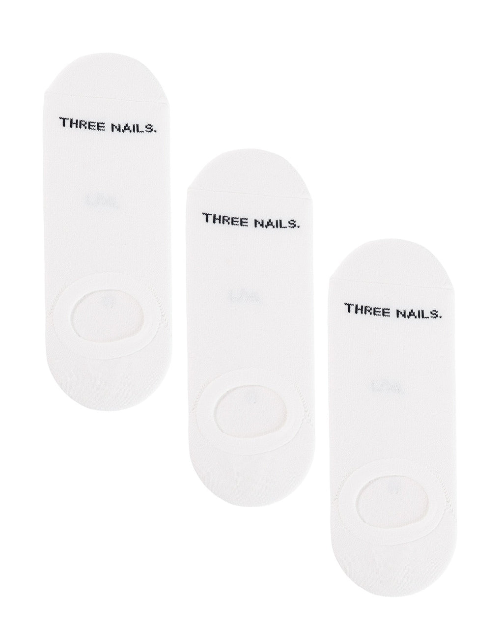 Essential No-Show Socks (3 Pack) - White