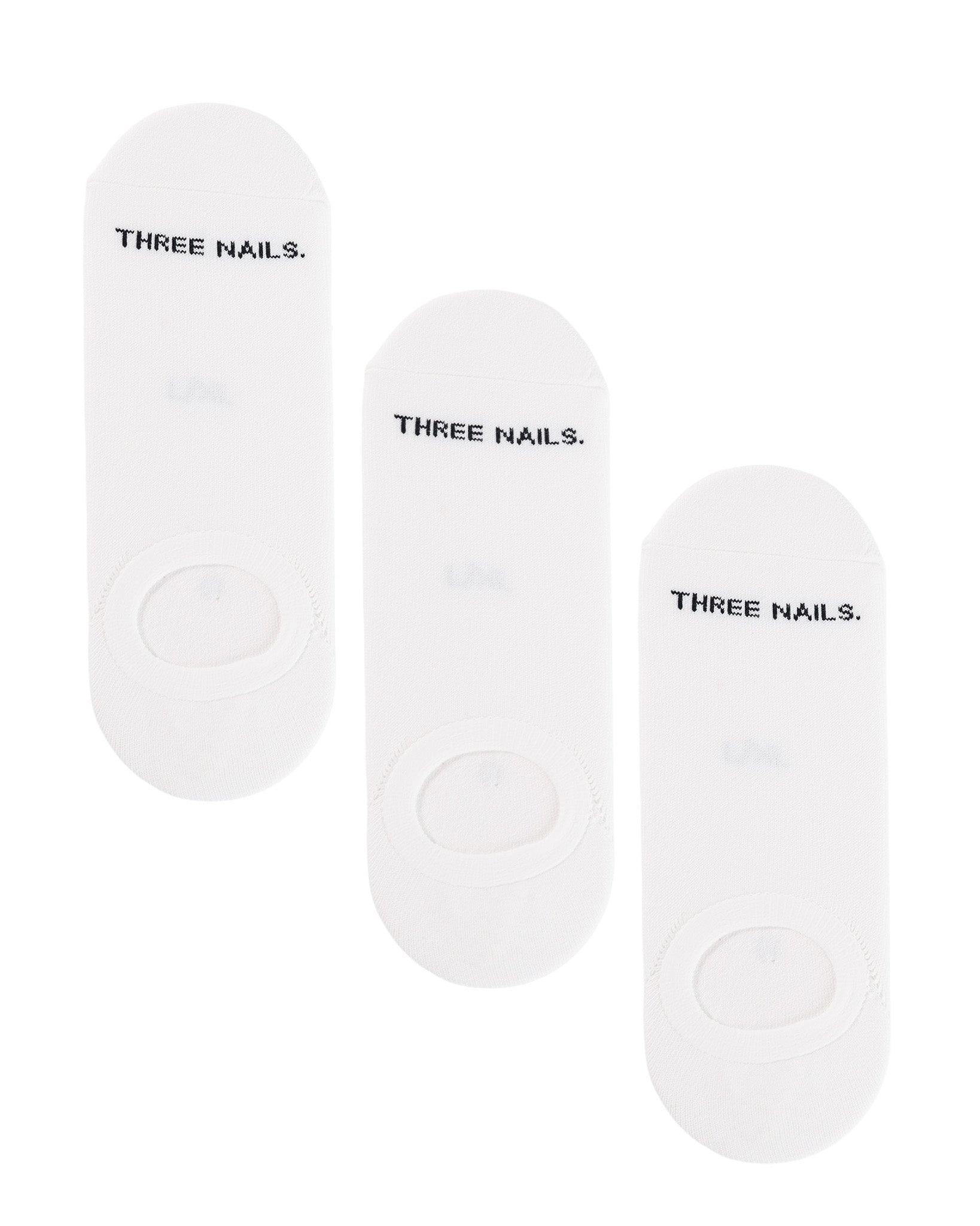 Essential No-Show Socks (3 Pack) - White