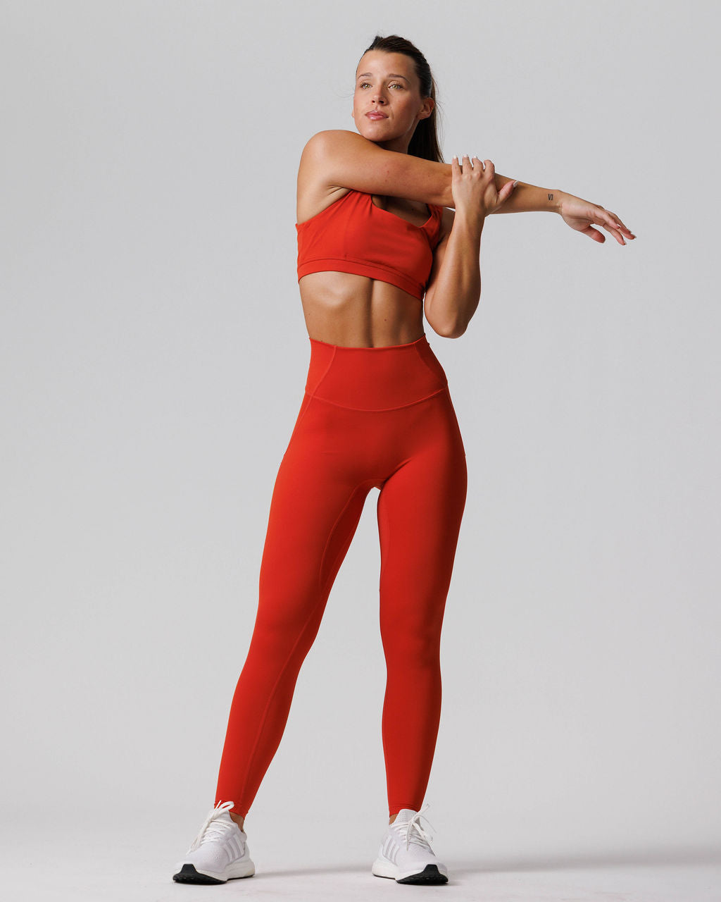 Nova Split-Strap Sports Bra - Red Rock