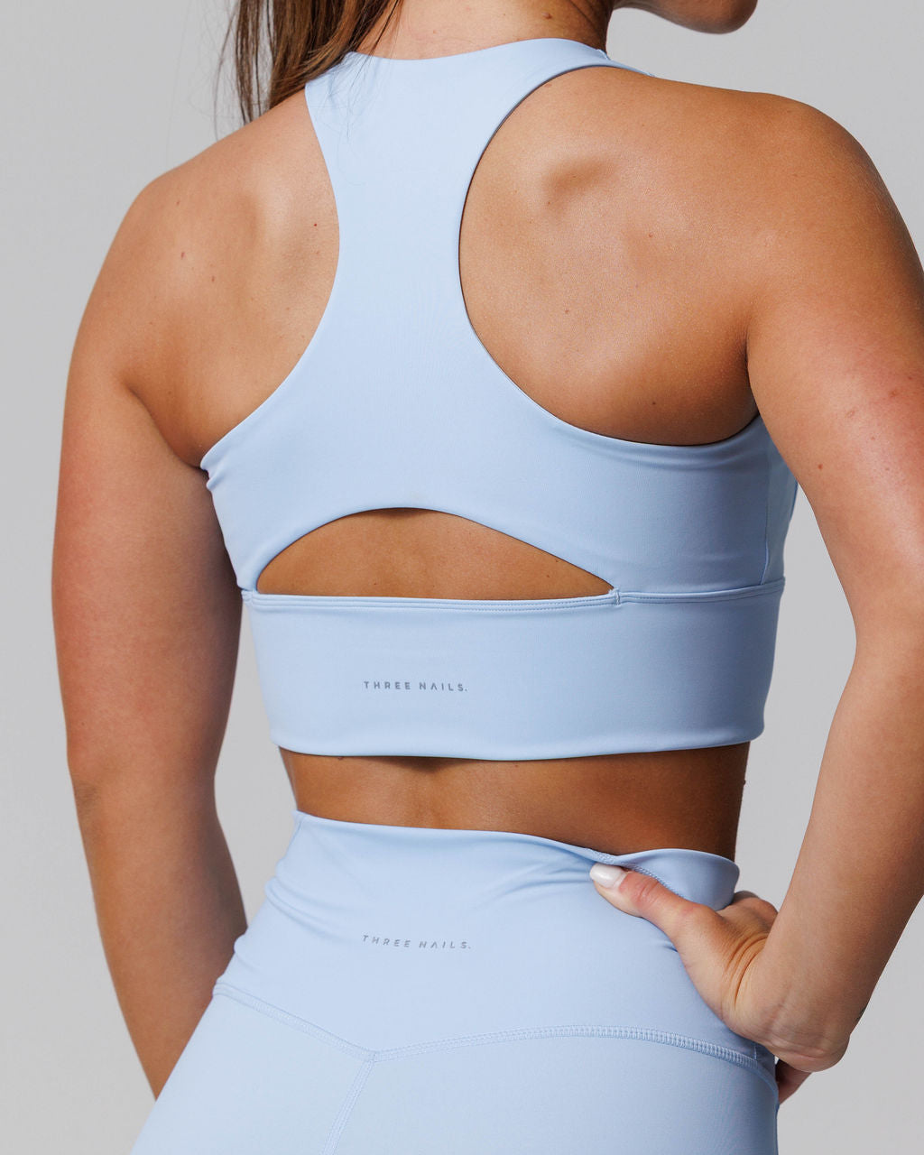 Endura-Train™ Longline Bra - Sky Blue